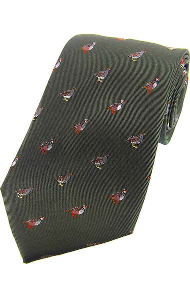 Men's Silk Woven Partridge Tie