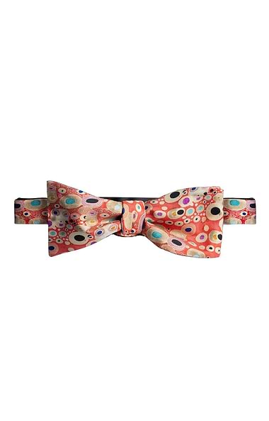 Men's Klimt Print Silk Bow tie