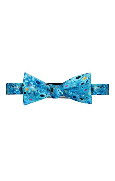 Men's Klimt Print Silk Bow tie