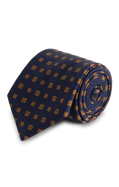 Men's Floral Silk Twill Neck Tie