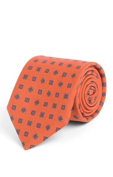 Men's Floral Silk Twill Neck Tie
