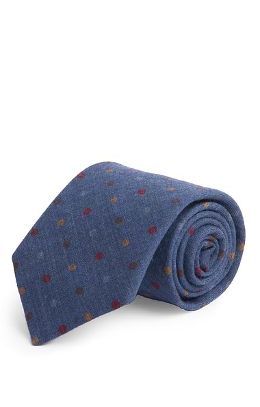 Men's Polka Wool Neck Tie