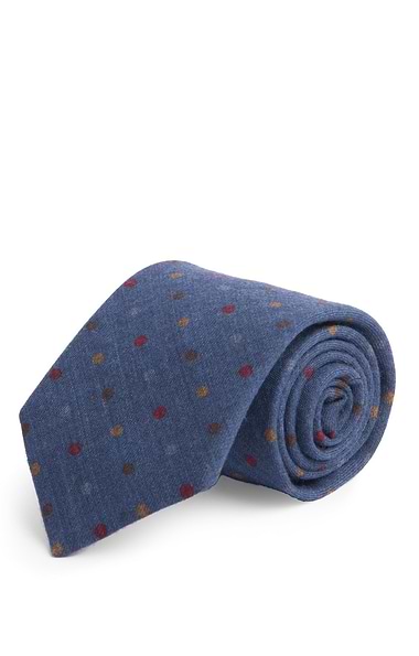 Men's Polka Wool Neck Tie