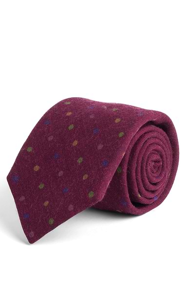 Men's Polka Wool Neck Tie