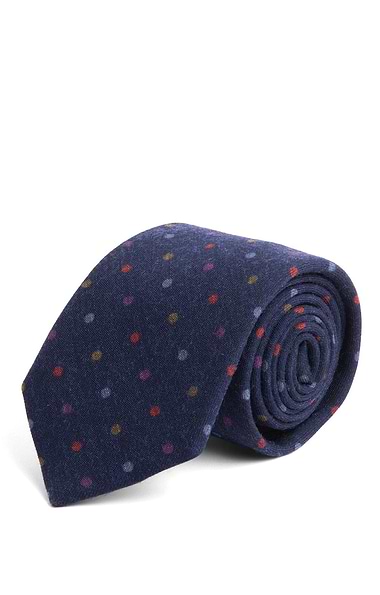 Men's Polka Wool Neck Tie