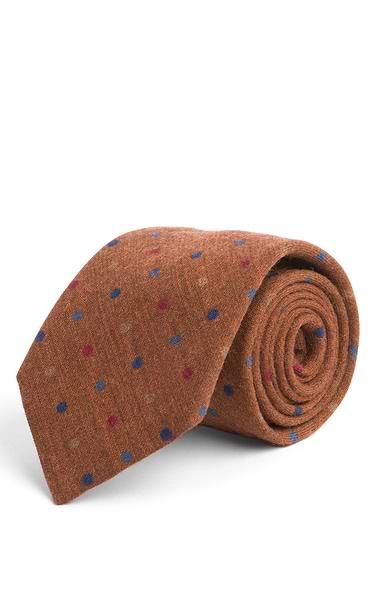 Men's Polka Wool Neck Tie