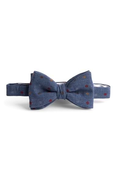 Men's Polka Wool Bow Tie