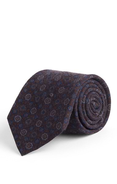 Men's Medallion Wool Neck Tie