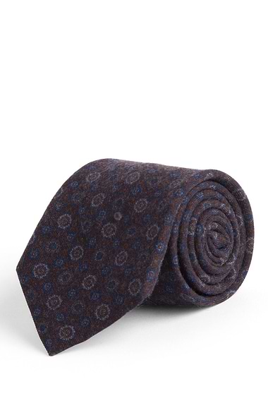 Men's Medallion Wool Neck Tie
