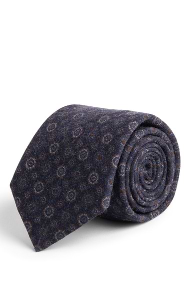 Men's Medallion Wool Neck Tie