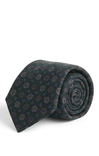 Men's Medallion Wool Neck Tie
