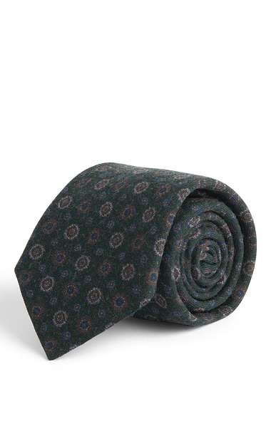 Men's Medallion Wool Neck Tie