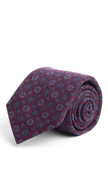 Men's Medallion Wool Neck Tie