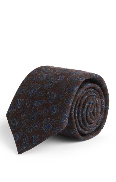 Men's Paisley Wool Neck Tie
