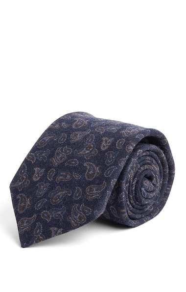 Men's Paisley Wool Neck Tie