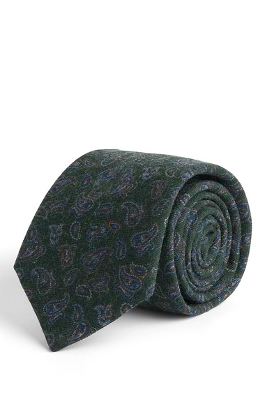 Men's Paisley Wool Neck Tie