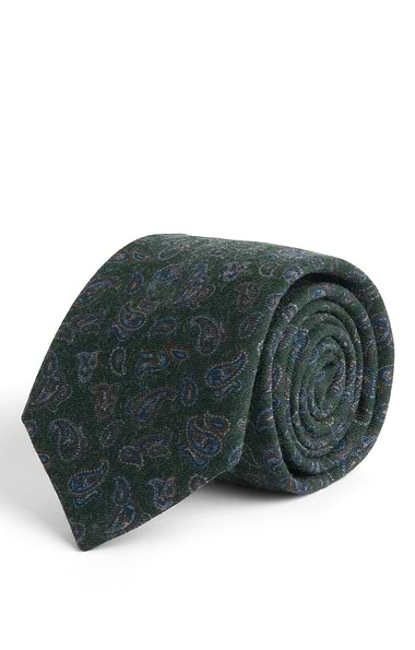 Men's Paisley Wool Neck Tie