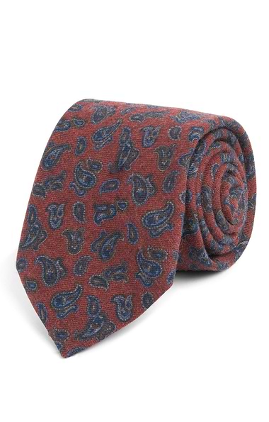 Men's Paisley Wool Neck Tie