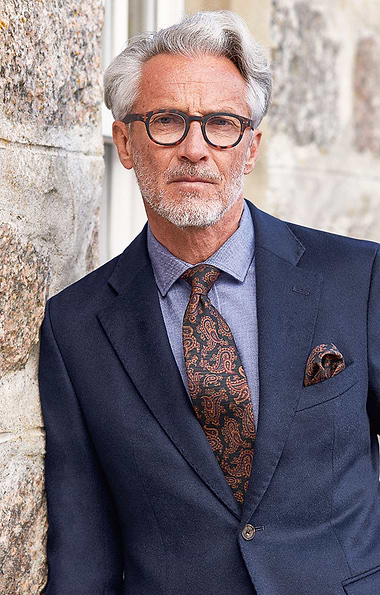 Large Paisley Silk Twill Necktie