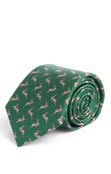 Men's Animal Silk Twill Neck Tie