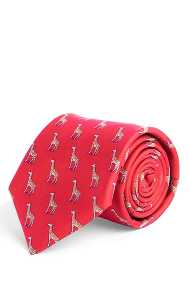 Men's Animal Silk Twill Neck Tie