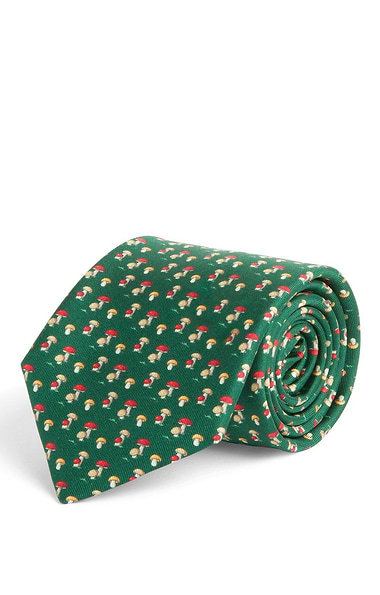 Men's Mushroom Silk Twill Neck Tie