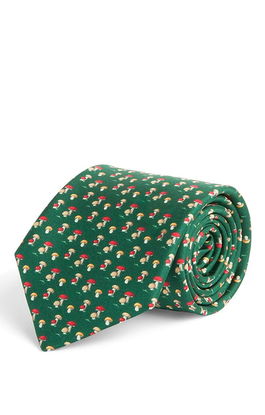 Men's Mushroom Silk Twill Neck Tie