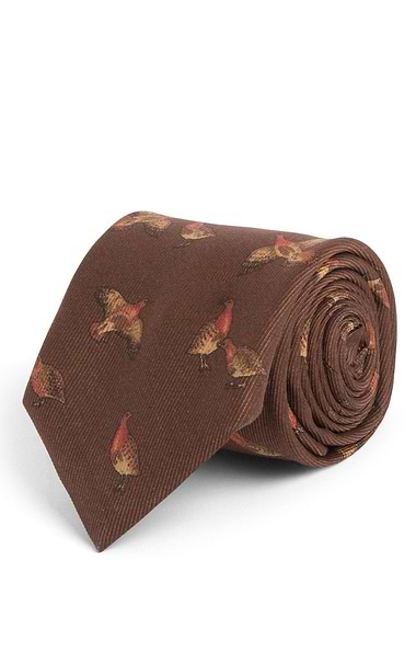 Men's Partridge Silk Twill Neck Tie