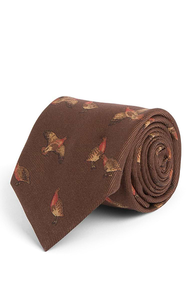 Men's Partridge Silk Twill Neck Tie