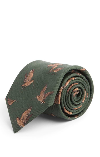 Men's Woodcock Silk Twill Neck Tie