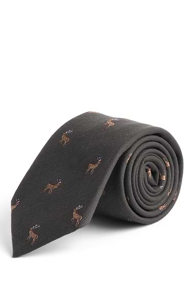 Men's Standing Stag Neck Tie