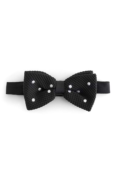Men's Knitted Dot Bow Tie