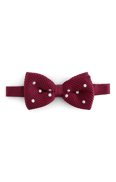 Men's Knitted Dot Bow Tie