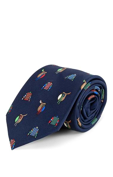 Men's Jockey Racing Colours and Saddles Silk Tie