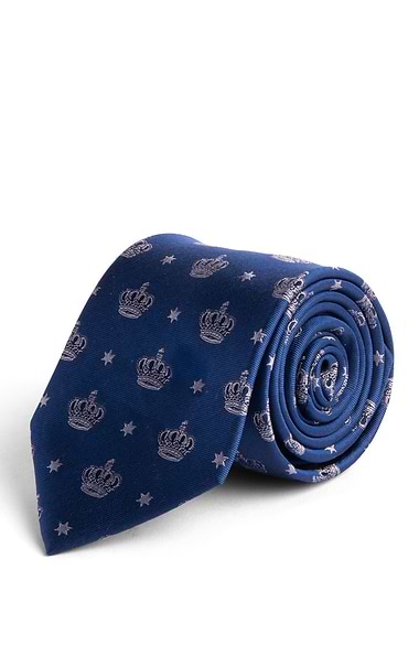 Men's Crown Woven Tie