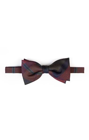 Men's Plaid Bow Tie