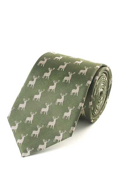 Men's Stag Woven Tie