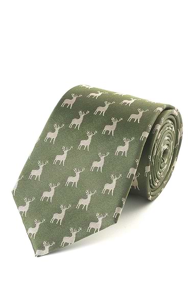 Men's Stag Woven Tie