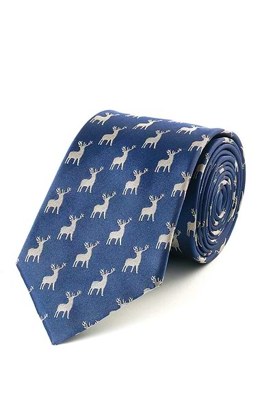 Men's Stag Woven Tie