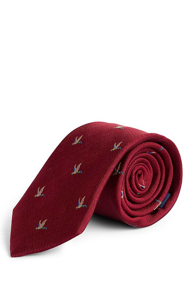 Men's Pure Silk Game Bird Country Tie