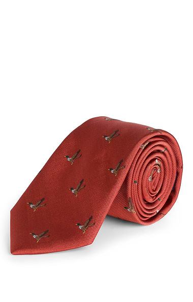 Men's Pure Silk Game Bird Country Tie