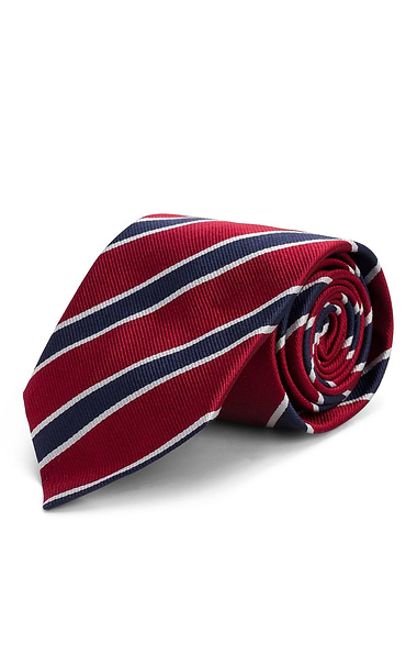 Stripe Silk Twill Neck Tie