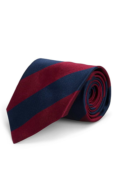 Stripe Silk Twill Neck Tie