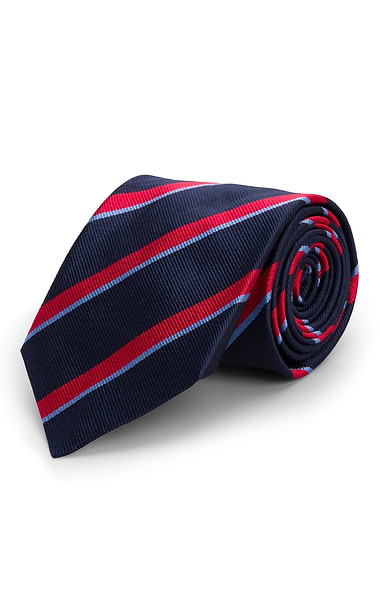 Stripe Silk Twill Neck Tie