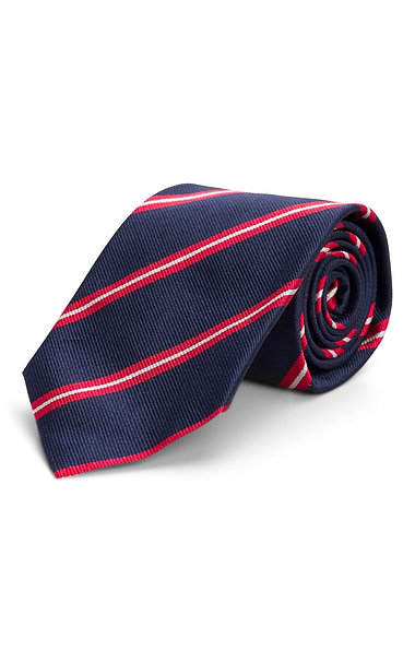 Stripe Silk Twill Neck Tie