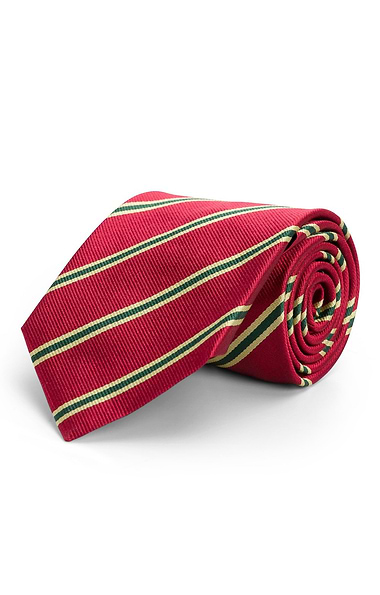 Stripe Silk Twill Neck Tie