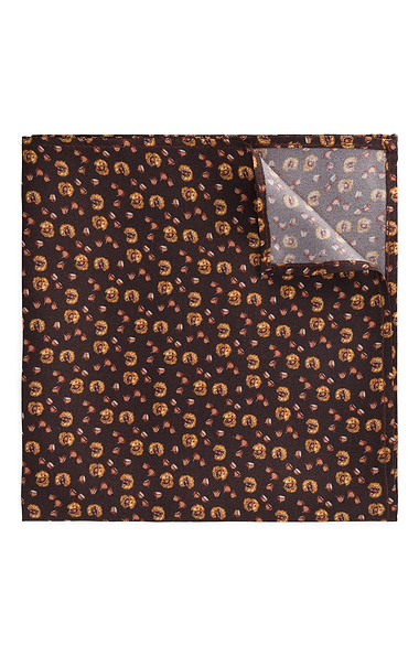 Men's Conker Silk Twill Handkerchief