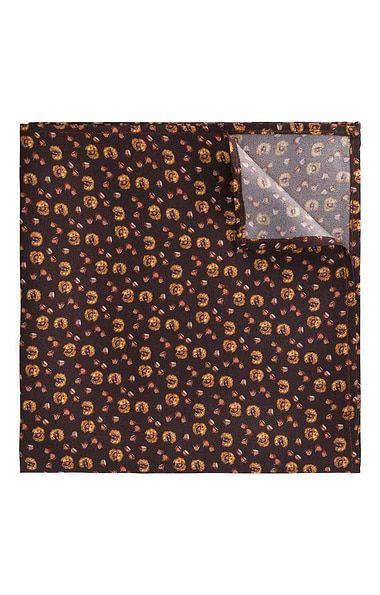 Men's Conker Silk Twill Handkerchief
