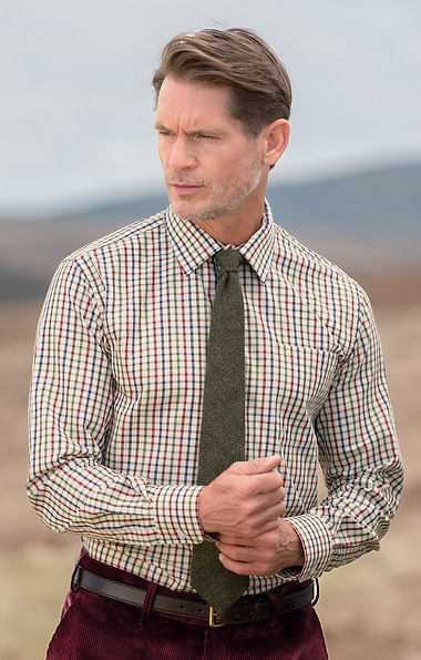 Men's Shetland Herringbone Tie