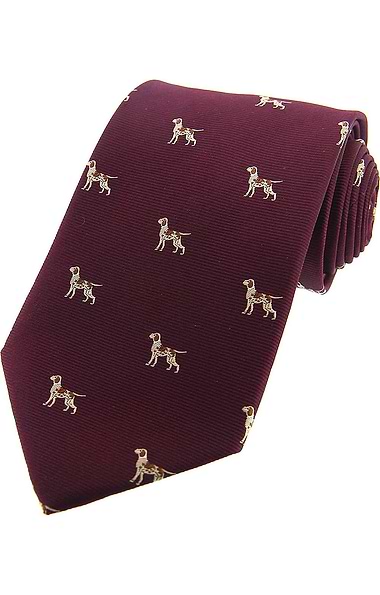 Men's Dogs Woven Silk Tie
